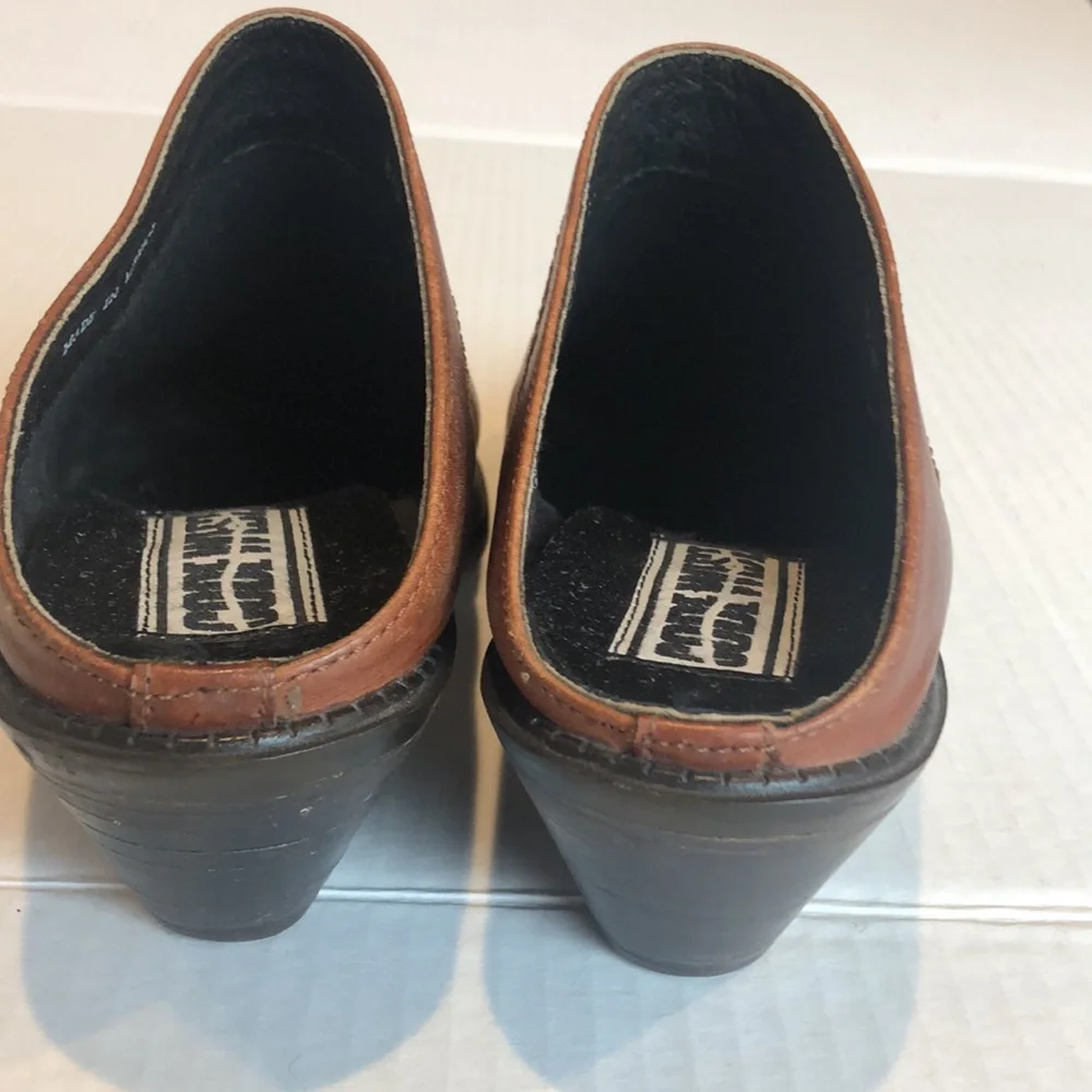 Code West Vintage Brown Leather Ankle Boots
